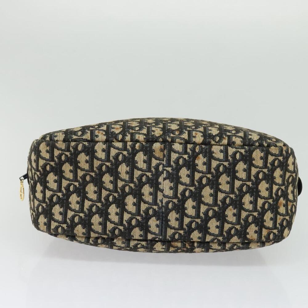 DIOR Trotter Canvas Hand Bag Navy Gold - Picture 9 of 12